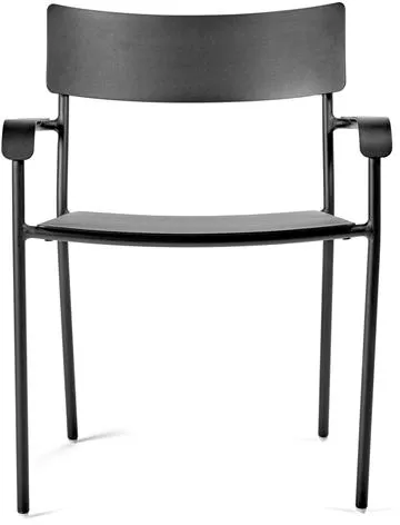 Serax August Trädgårdsstol Med Armstöd L Svart