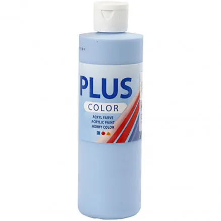 Plus Color hobbyfärg, himmelsblå, 250 ml/ 1 fl.