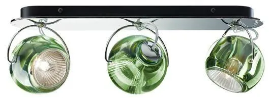 Fabbian Beluga Vägg-/Taklampa Tripple Grön