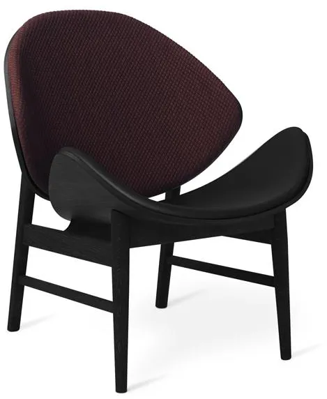 Warm Nordic The Orange Fåtölj med Klädd Sits och Ryggstöd Mosaic 682/Svart Ek