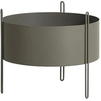 Woud Pidestall Mellanstor Blomkruka Taupe