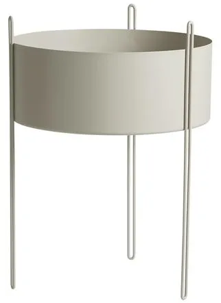 Woud Pidestall Växt i kruka Stor Grå